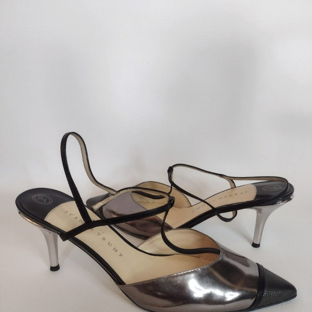 Ivanka Trump Novells Heels (Light Natural Snake); sz 10